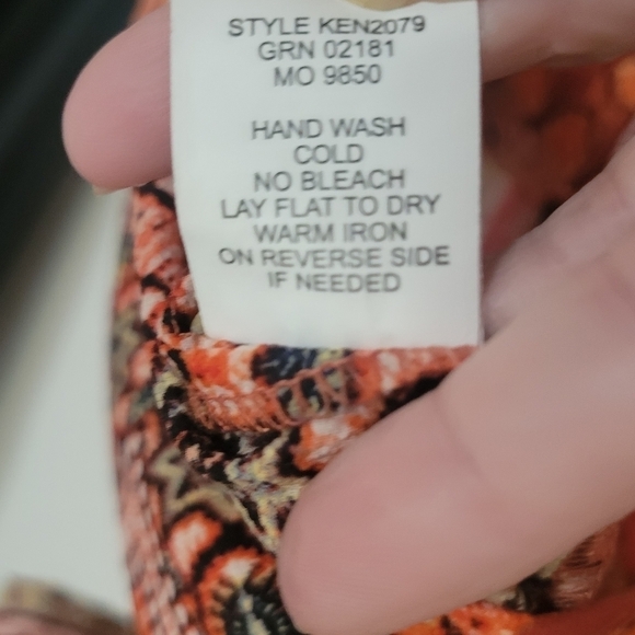 Fig and Flower boho tunic style top high low or beach cover up size small - Picture 7 of 8